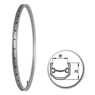 Obręcz 26  559x19;V J19HR;36H;AV Silver+anodyzowa