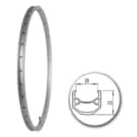 Obręcz 26  559x19;V J19HR;36H;AV Silver+anodyzowa