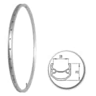 Obręcz 28  622x19;V J19HR;36H;AV Silver+anodyzowa