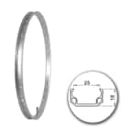 Obręcz 24  507x25;J25AA;36H;AV Silver+anodyzowana