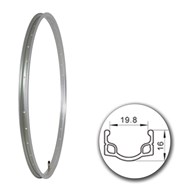 Obręcz 28  622x20;J20CR;36H;AV Silver+anodyzowana