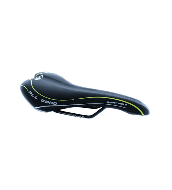 Siodło 1322 ALL ROAD 275x135 czarne/żółta linia