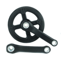 Mechanizm korbowy Force1 140x38T z osłoną czarny