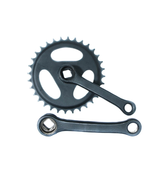 Mechanizm korbowy Klassik 114x32T stalowy czarny